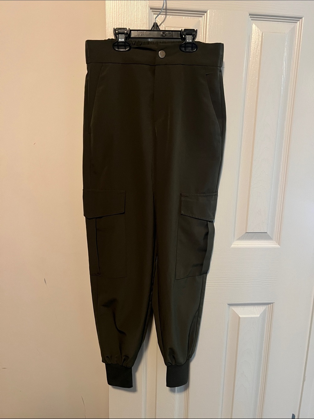 Zara XS Dark Olive Cargo Jogger Pants